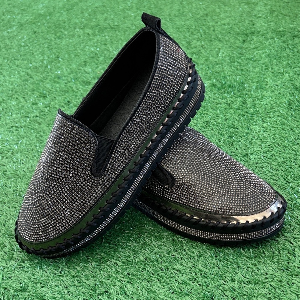 Women's Studded Slip-On Loafers
